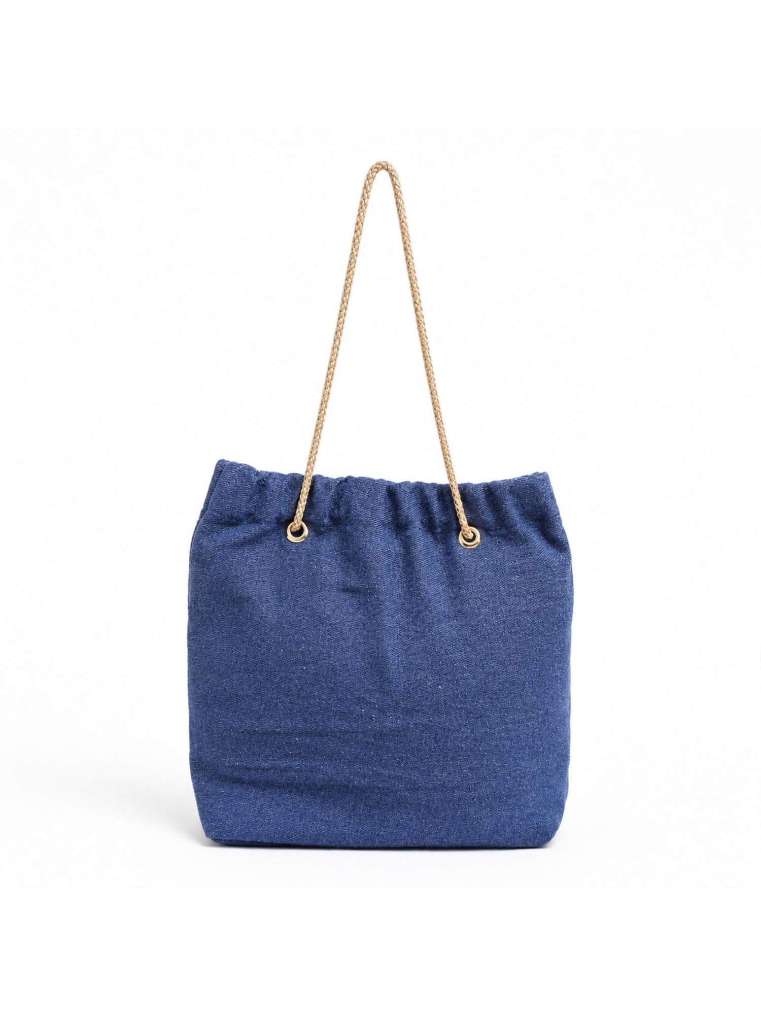 THE PURANI JEANS Denim Classic Drawstring Shoulder Bag