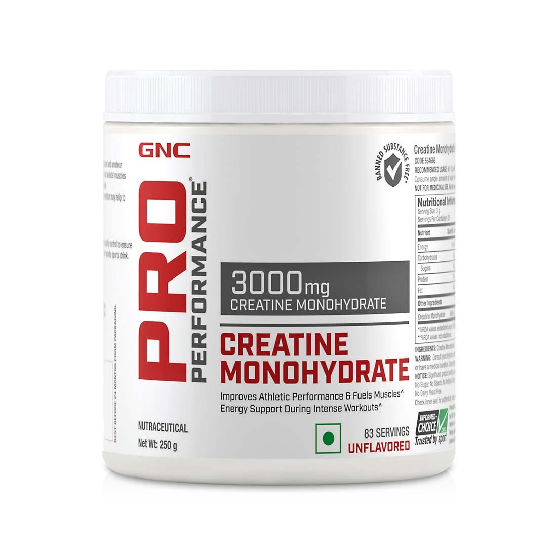 GNC Pro Performance Unflavored Creatine Monohydrate