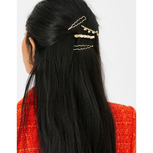 Accessorize London Women's Gold Pearl Chain Slide Hair Clip Set of 4: Buy Accessorize London Women's Gold Pearl Chain Slide Hair Clip Set of 4 Online at Best Price in India | Nykaa Accessorize London Women's Gold Pearl Chain Slide Hair Clip Set of 4: Buy Accessorize London Women's Gold Pearl Chain Slide Hair Clip Set of 4 Online at Best Price in India | Nykaa