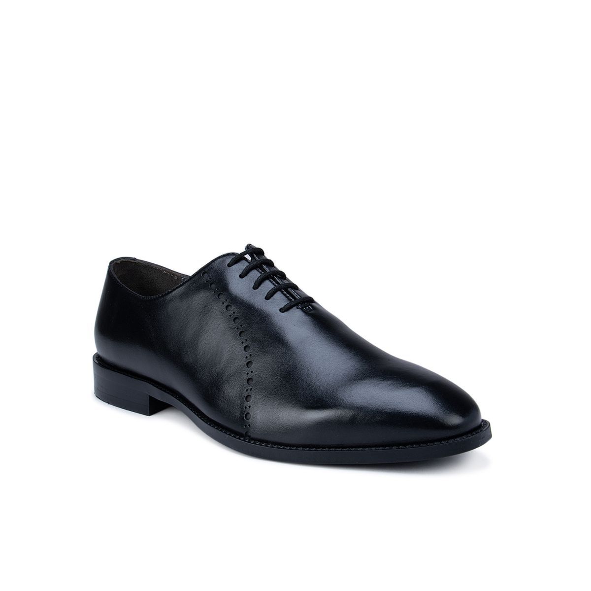 Rosso Brunello Black Leather Oxford Shoes: Buy Rosso Brunello Black ...
