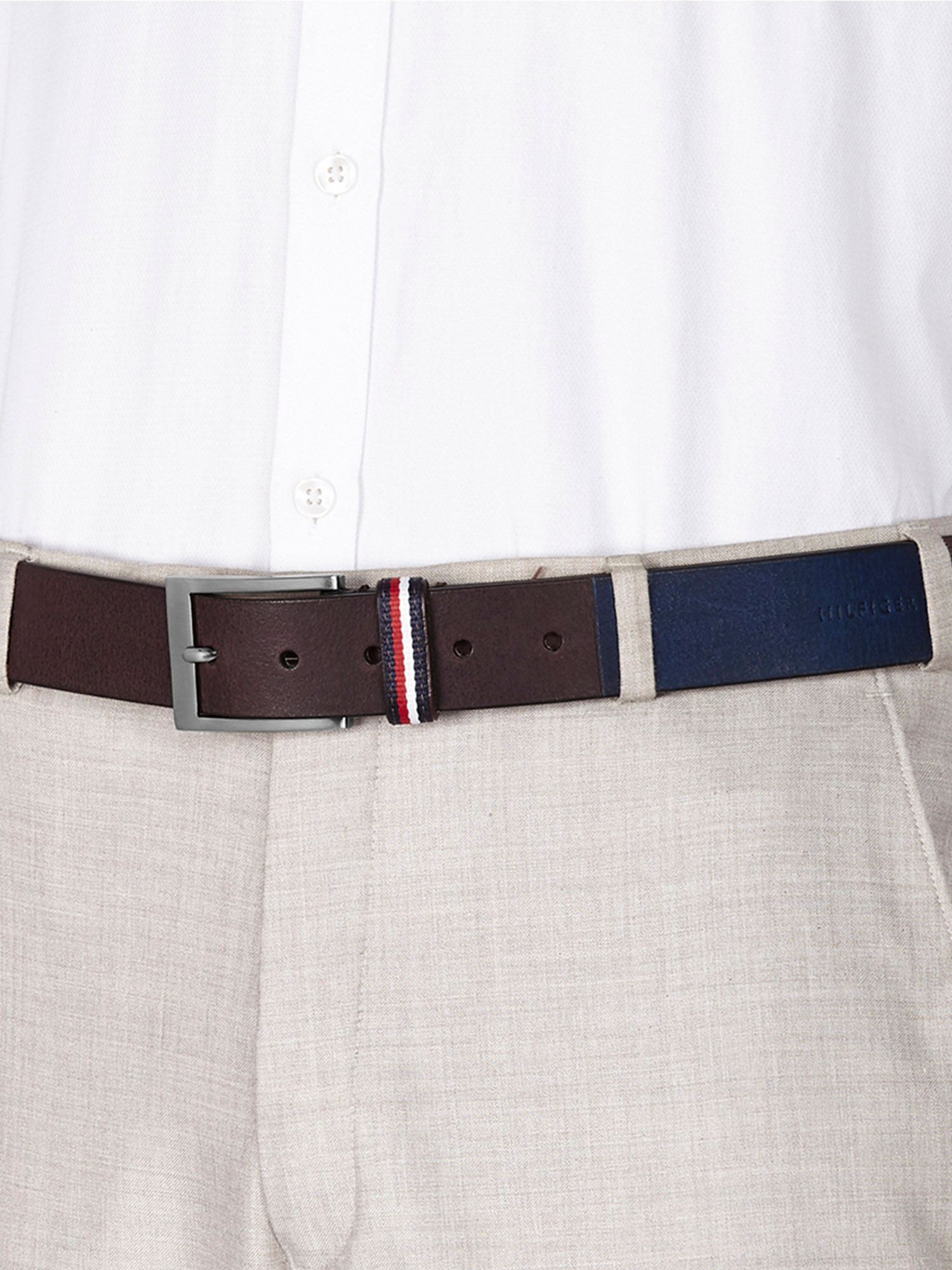 Tommy Hilfiger Arnotts Men Non Reversible Belt Brown: Buy Tommy ...