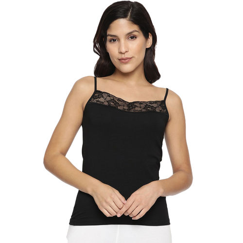 Buy Miorre Noodle Straps Lace Camisole - Black (XXL) Online