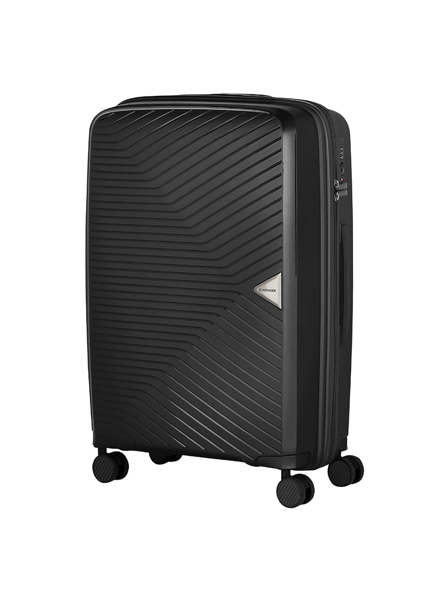 Wenger Unisex Ultra-Lite Medium Hardside,Black (Medium)