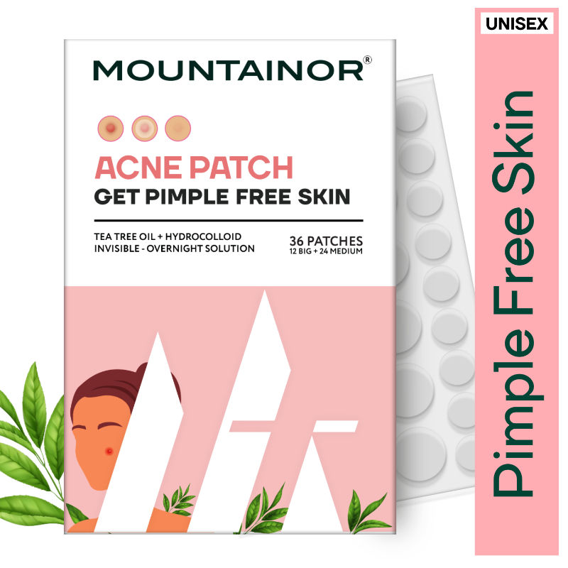 Buy Mountainor Acne Pimple Patch - Tea Tree Oil + Hydrocolloid Patches ...