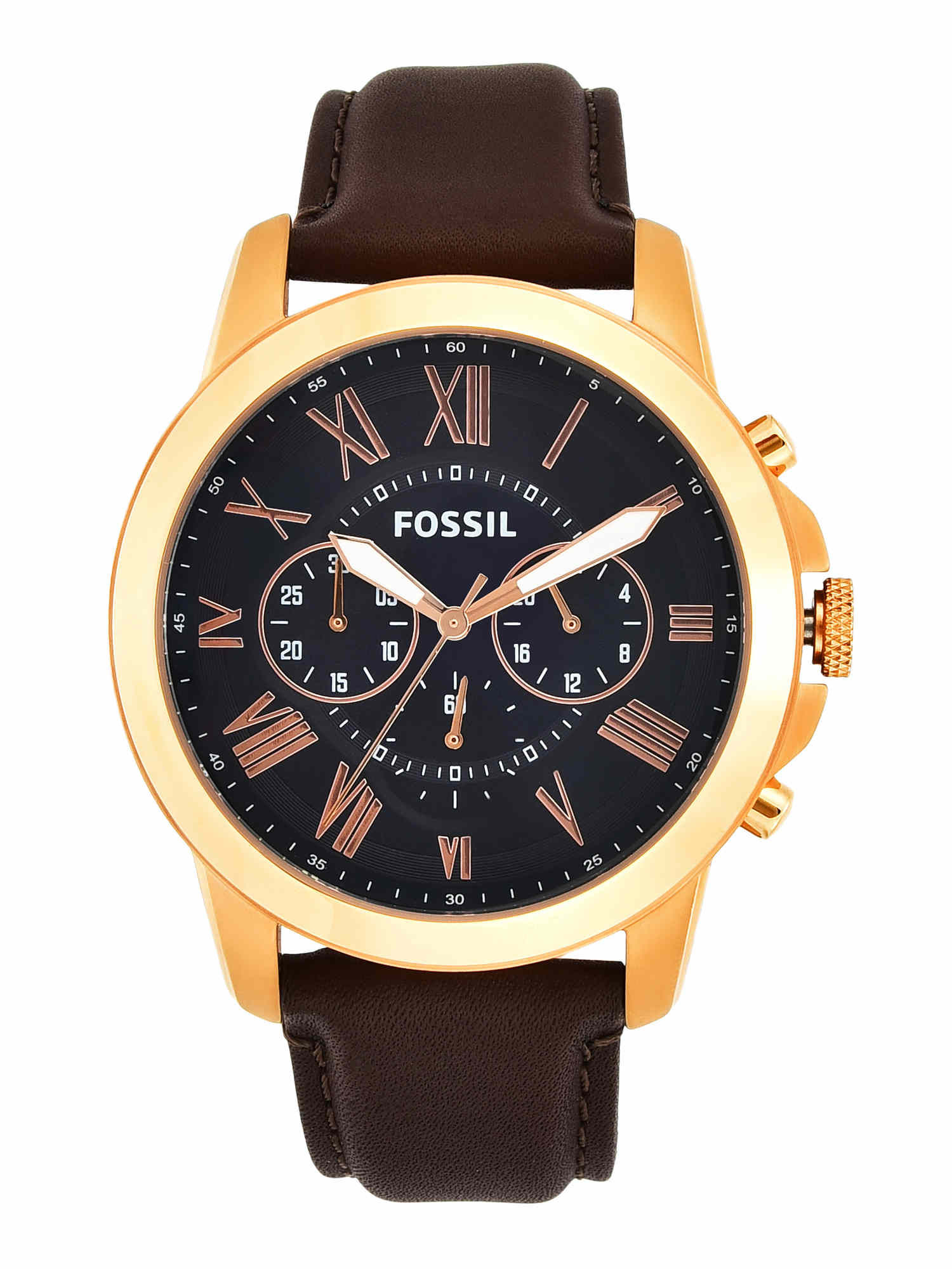 Fossil FS5068 Grant Brown Watch For Men: Buy Fossil FS5068 Grant Brown ...
