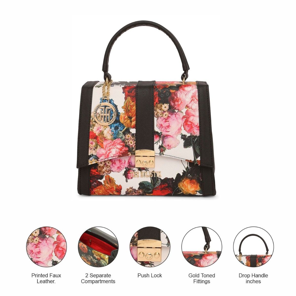 Buy THE HOLISTIK Desirous Floral Womens Hand Bag Online