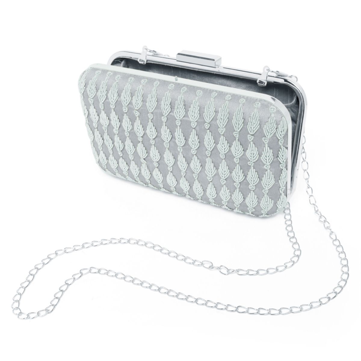 Naimo Flap Dazzling Small Clutch Bag Evening Bag With Detachable Chain ( Silver): Handbags: Amazon.com