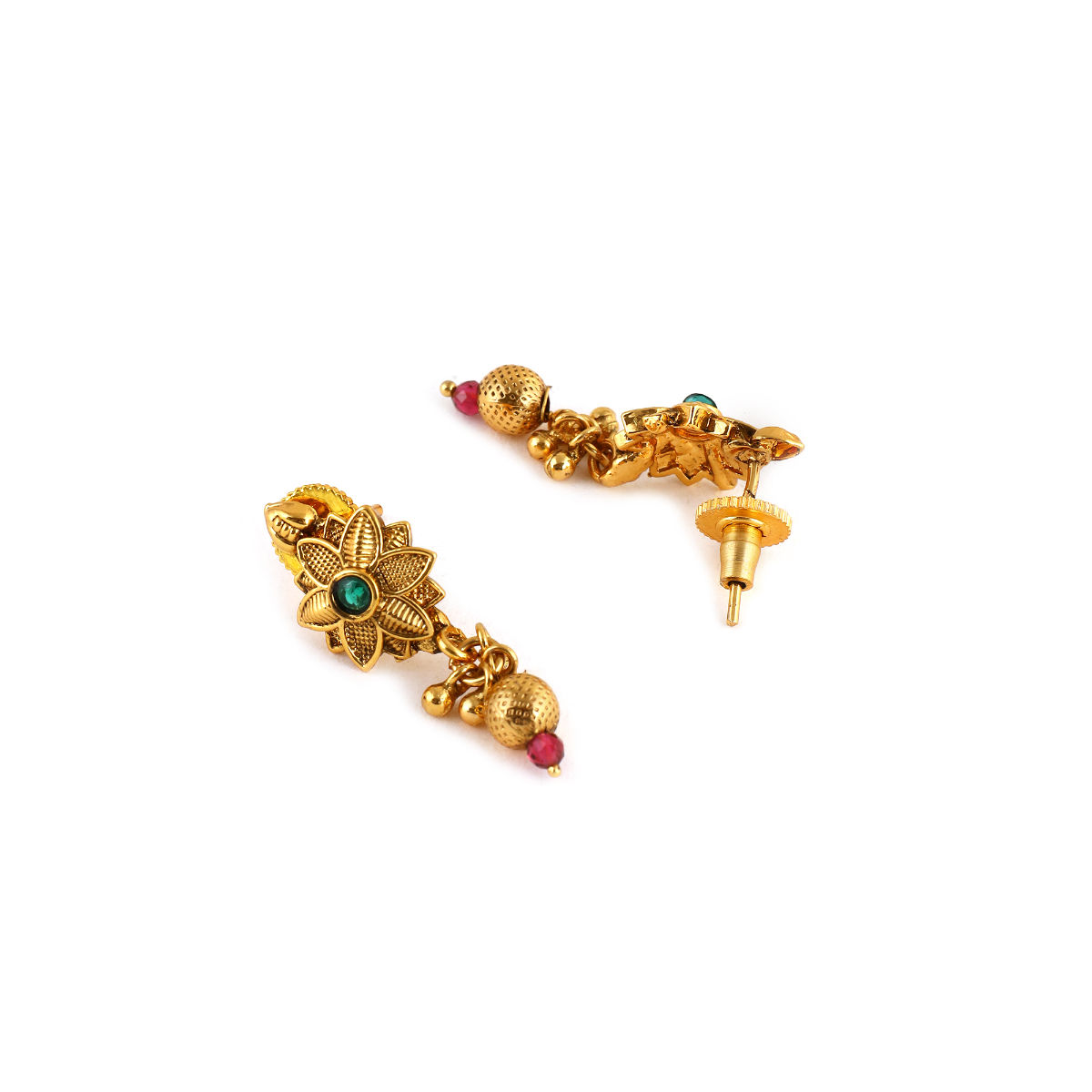 Buy Estele Ethnic Gold-Plated Drop and Dangler Earrings for Women Online