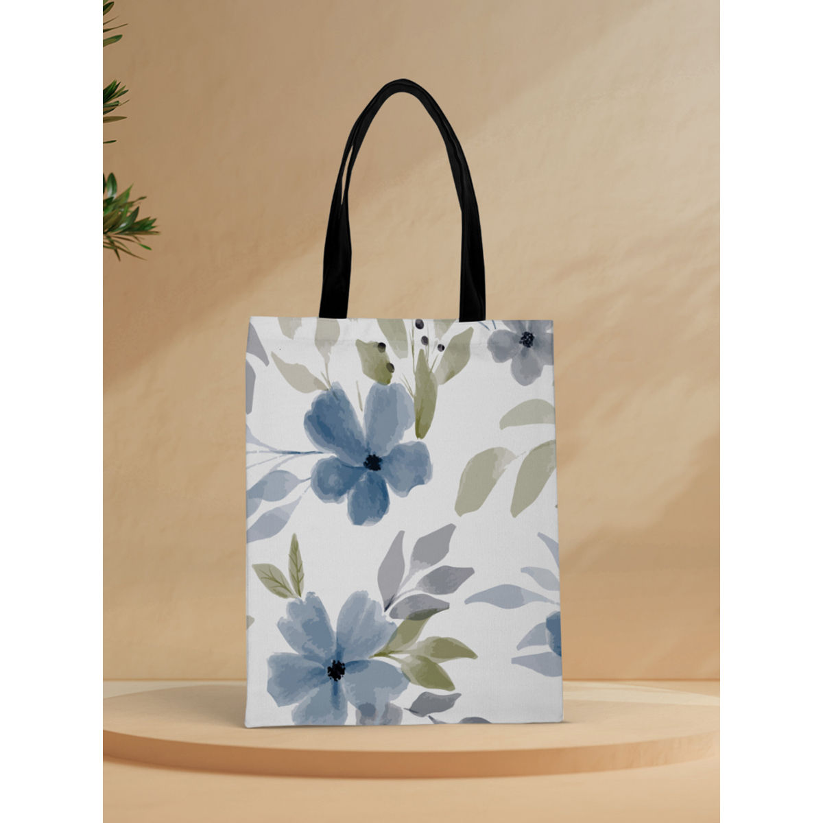 Customized Birds And Flowers Box Tote Bag - Crazy Corner