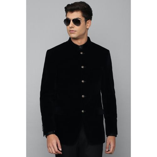 Louis Philippe Men Solid Black Blazer: Buy Louis Philippe Men Solid Black  Blazer Online at Best Price in India