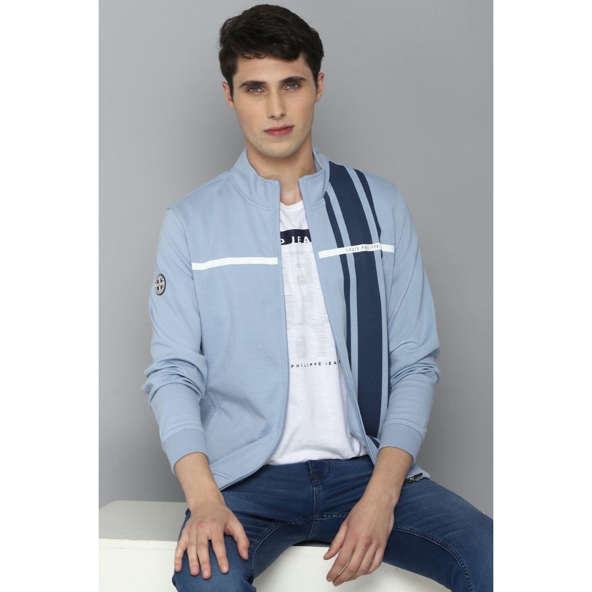 Buy Navy Jackets & Coats for Men by LOUIS PHILIPPE Online | Ajio.com