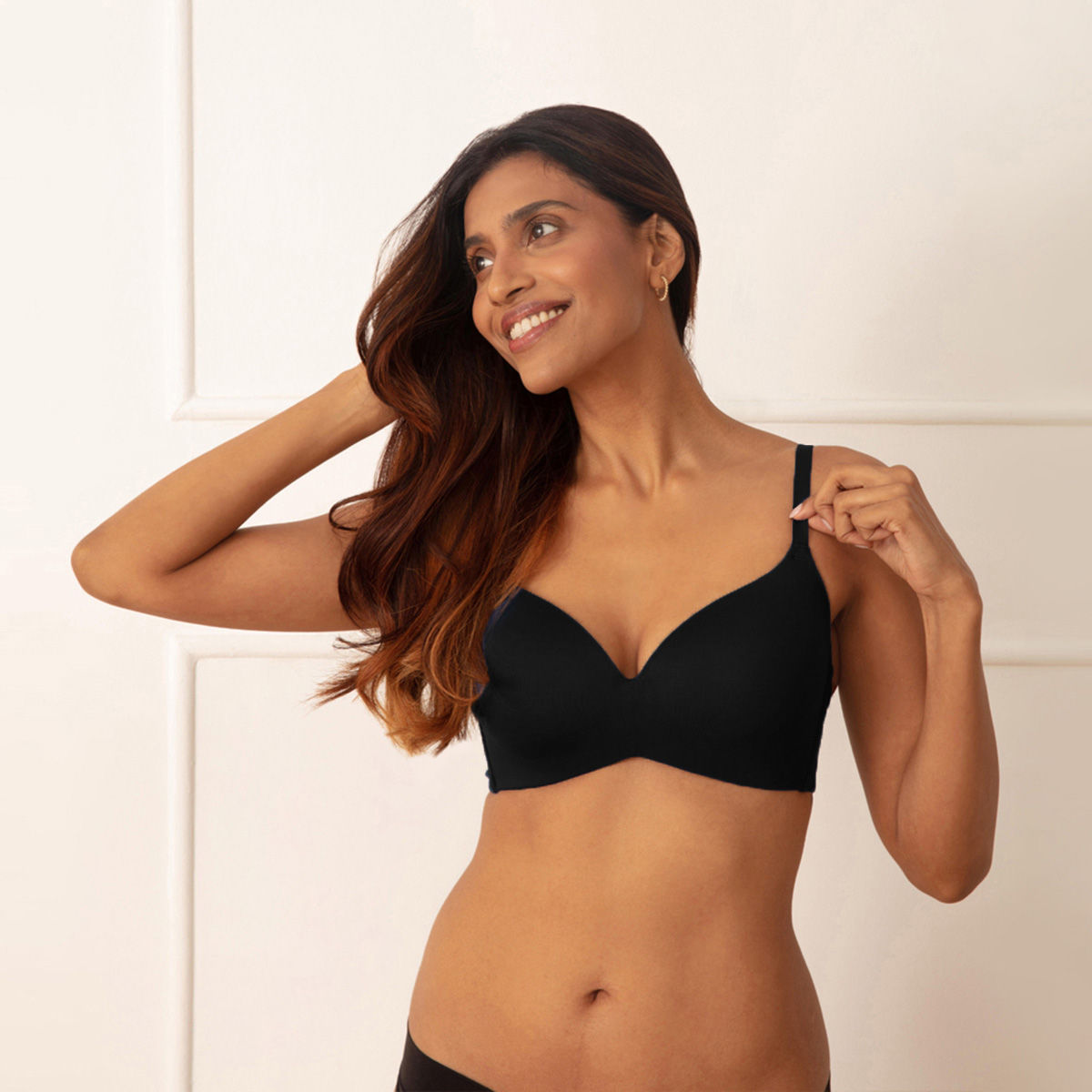 Nykd By Nykaa Modal Akin To Skin Padded Wired T-shirt Bra 3/4th
