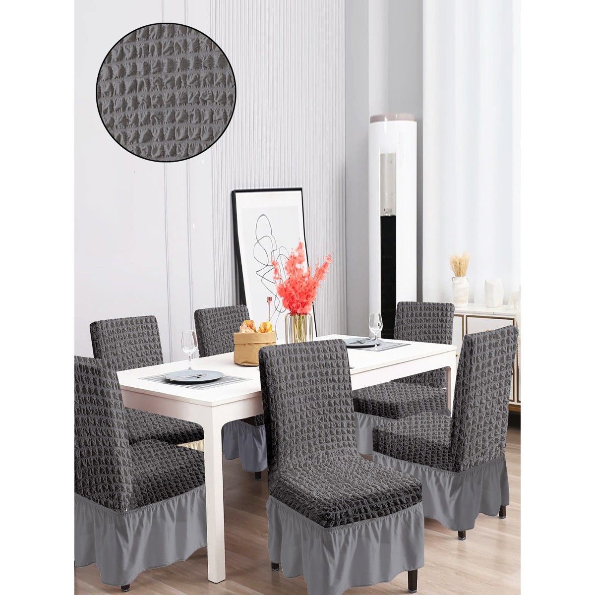 Gray dining sale room chair covers