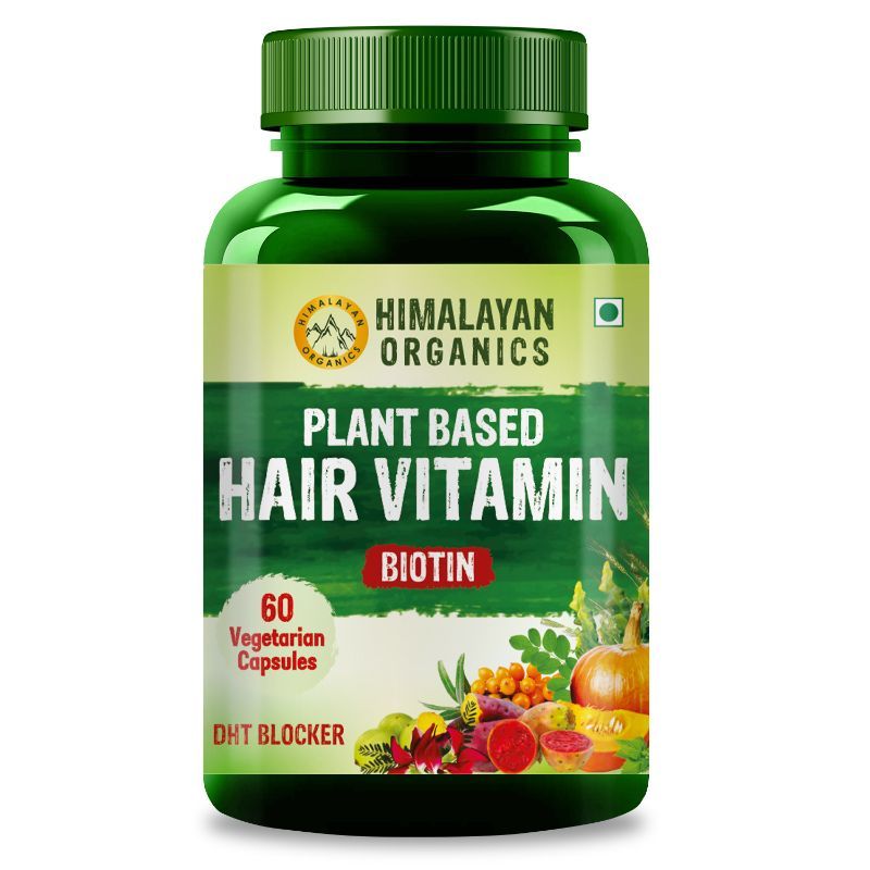 Himalayan Organics Plant based Hair Vitamin 60 Veg Capsules