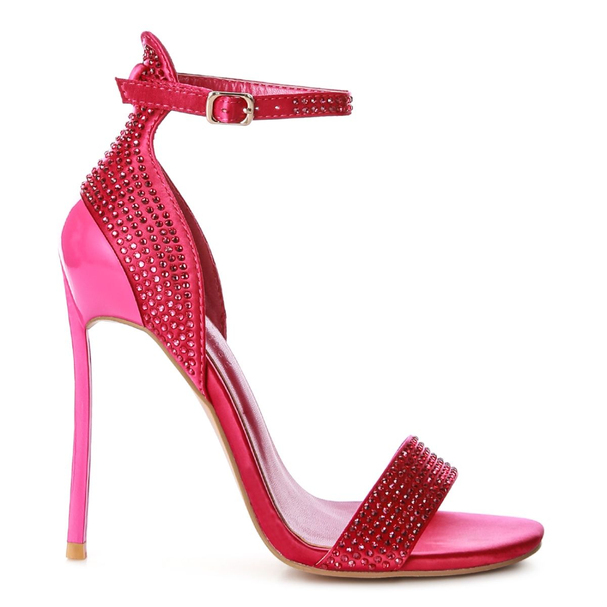 Buy Rag & Co Embellished Fuchsia Stilettos Heels Online