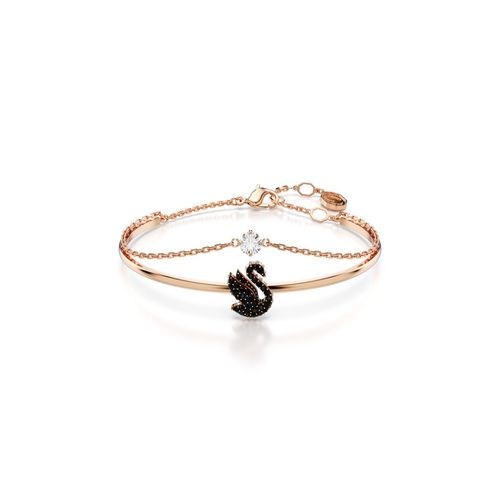 Rose Gold Tone Swarovski Swan Bangle SWAROVSKI Swan Bangle, Swan