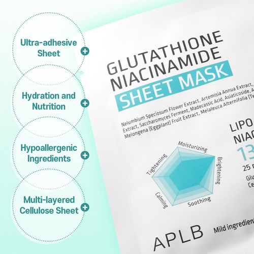 glutathione niacinamide sheet mask Buy APLB Glutathione Niacinamide Sheet Mask Online
