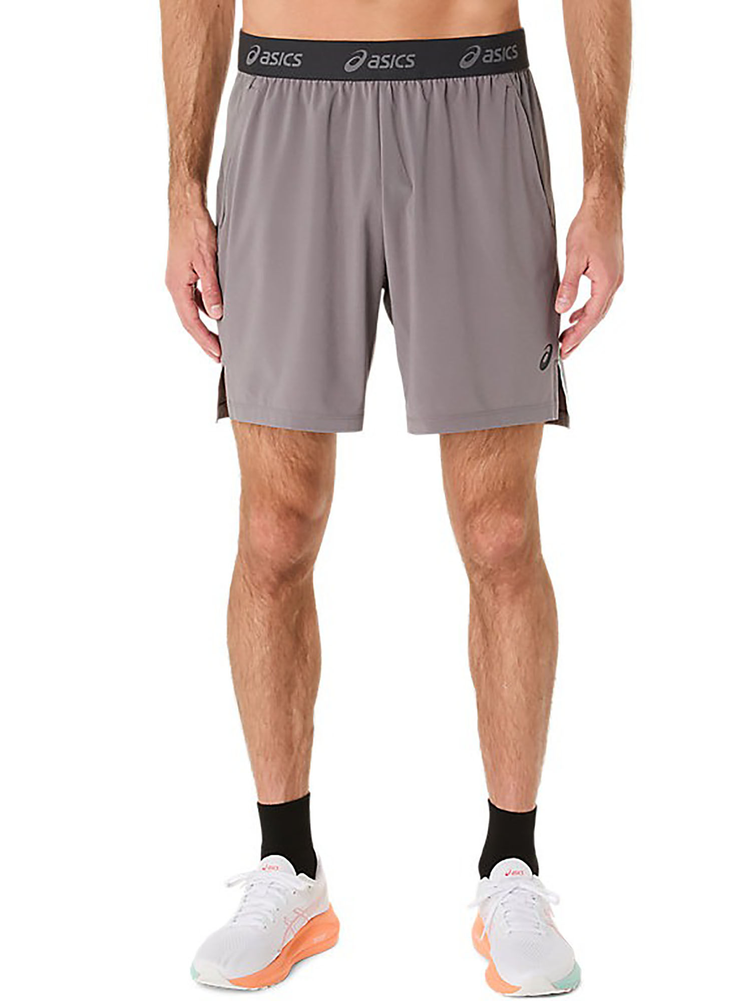 Buy ASICS Men Taupe Acti Breeze Solid 7In Training Shorts Online
