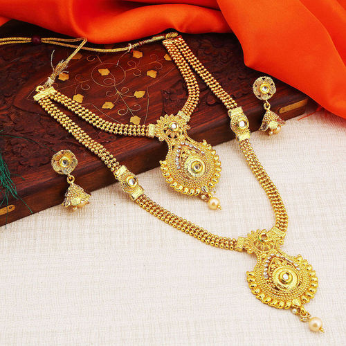Buy Sukkhi Traditional Gold Plated Wedding Jewellery Kundan Long