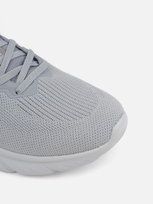 Xtep Comfort Run Series Textile Upper Lightweight Running Shoes for Men,  Eco Grey