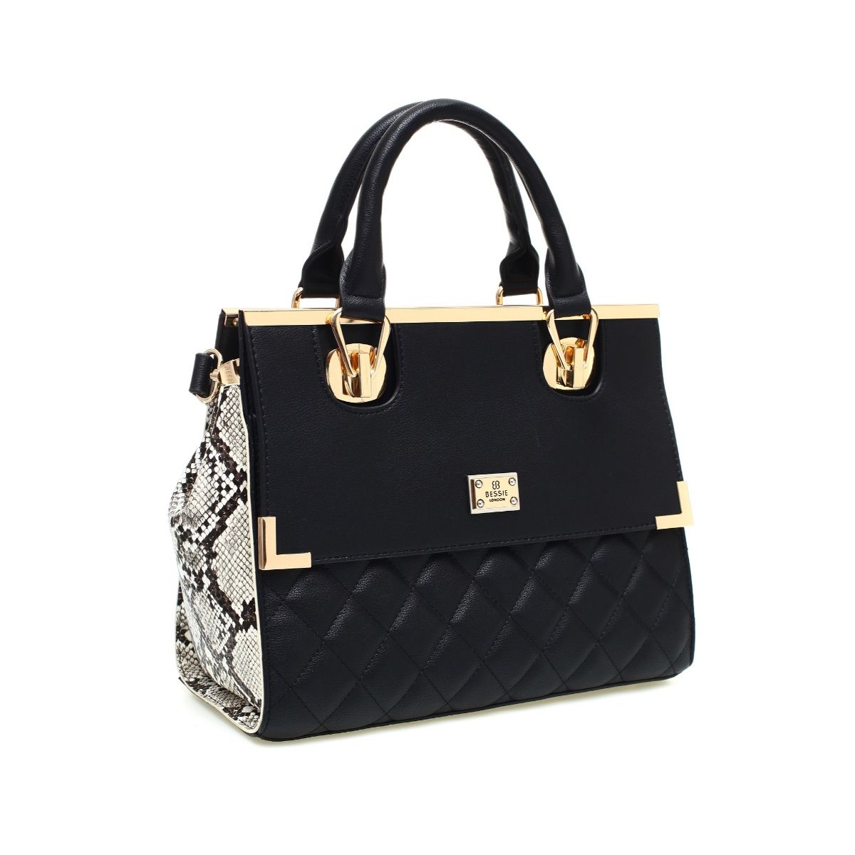 Bessie London Classic 'Retro' Button Shoulder/Handbag - Twenty Two Gifts,  Handbags and Accessories