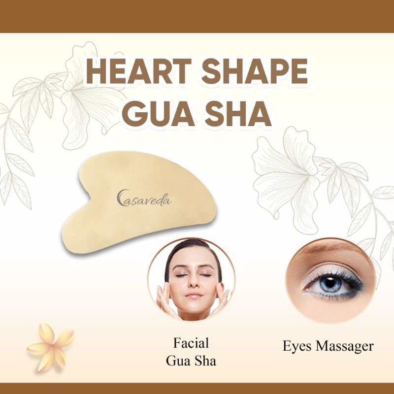 Buy Casaveda Pure Kansa Bronze Gua Sha Board Face Massage Tool Heart