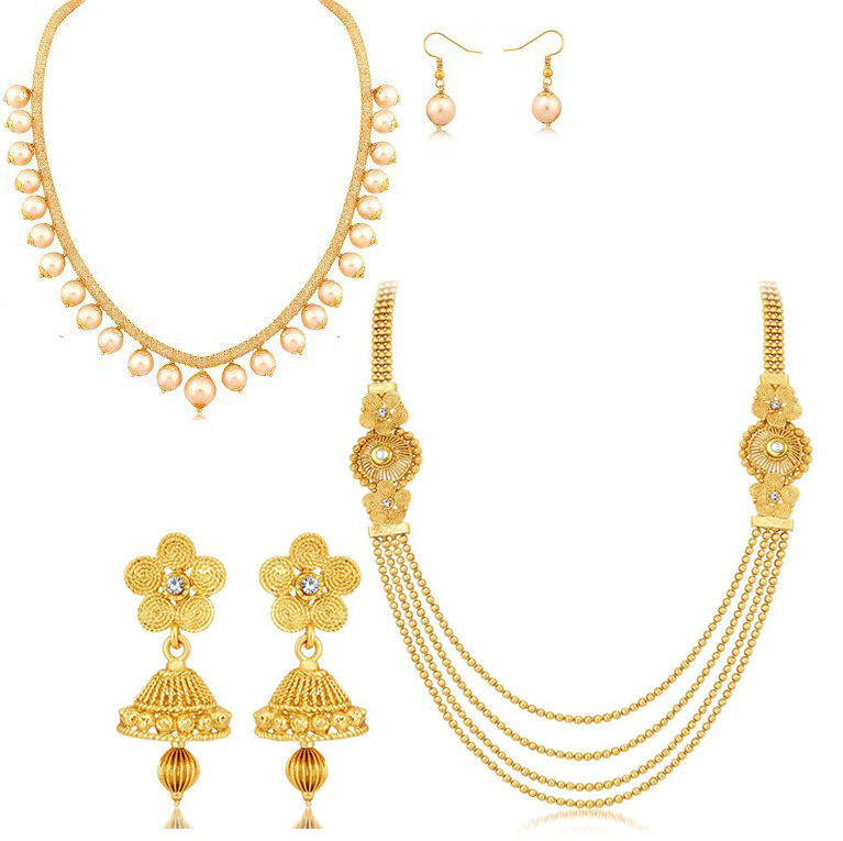 Buy Youbella Fashion Jewellery Stylish Necklace Combo For Girls And