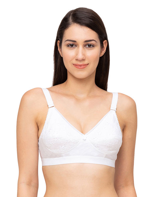 Buy Juliet Single Layered Non Wired Full Coverage T-Shirt Bra - White at  Rs.205 online