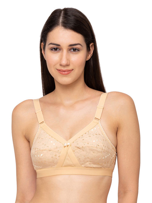 Buy juliet Womens Non padded Non Wired bra AUSTIN 34 B Skin at