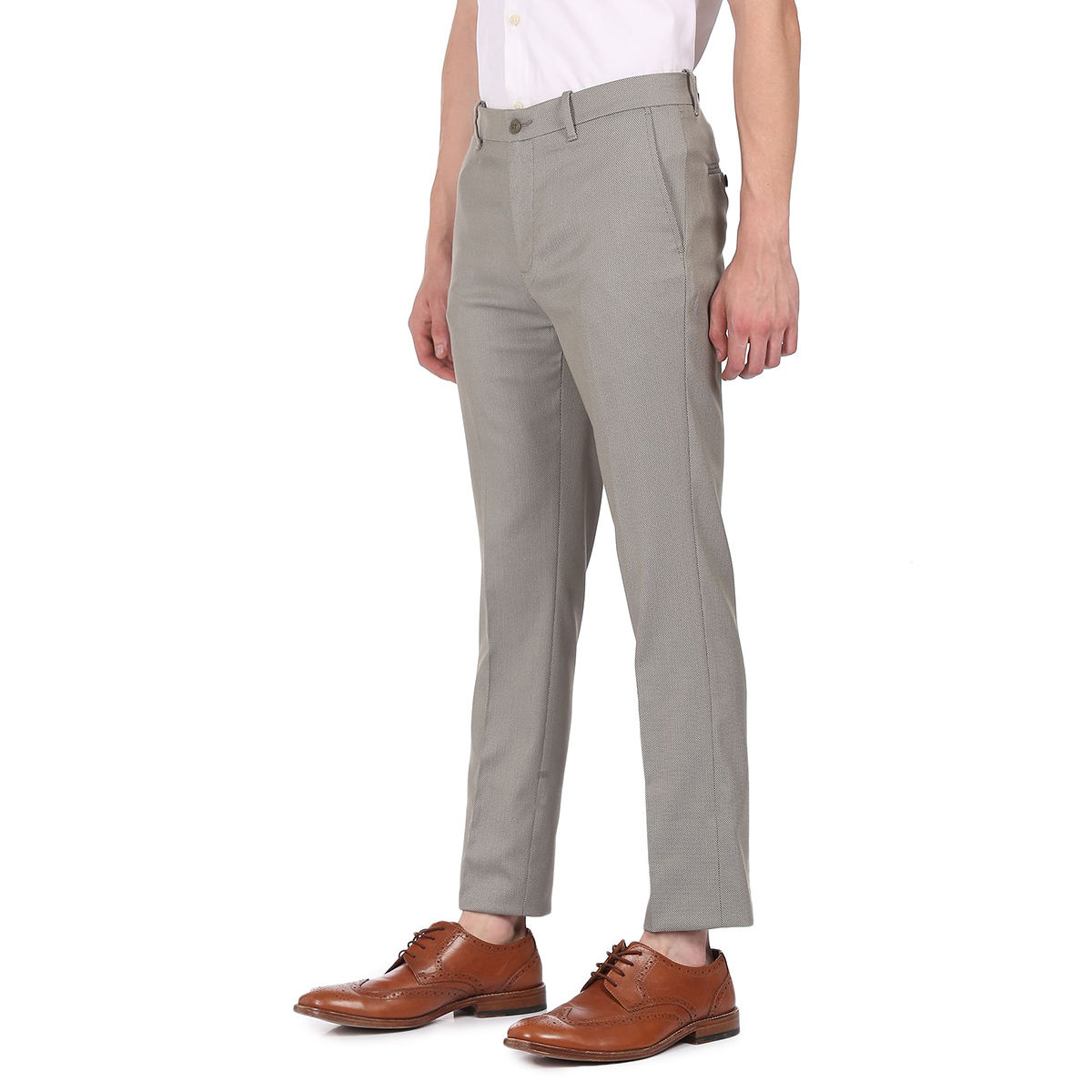 Buy Light Grey Trousers & Pants for Men by ARROW Online | Ajio.com