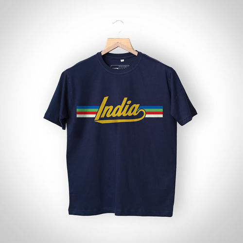 Buy A47 Navy Blue India Retro T-Shirt Unisex Online