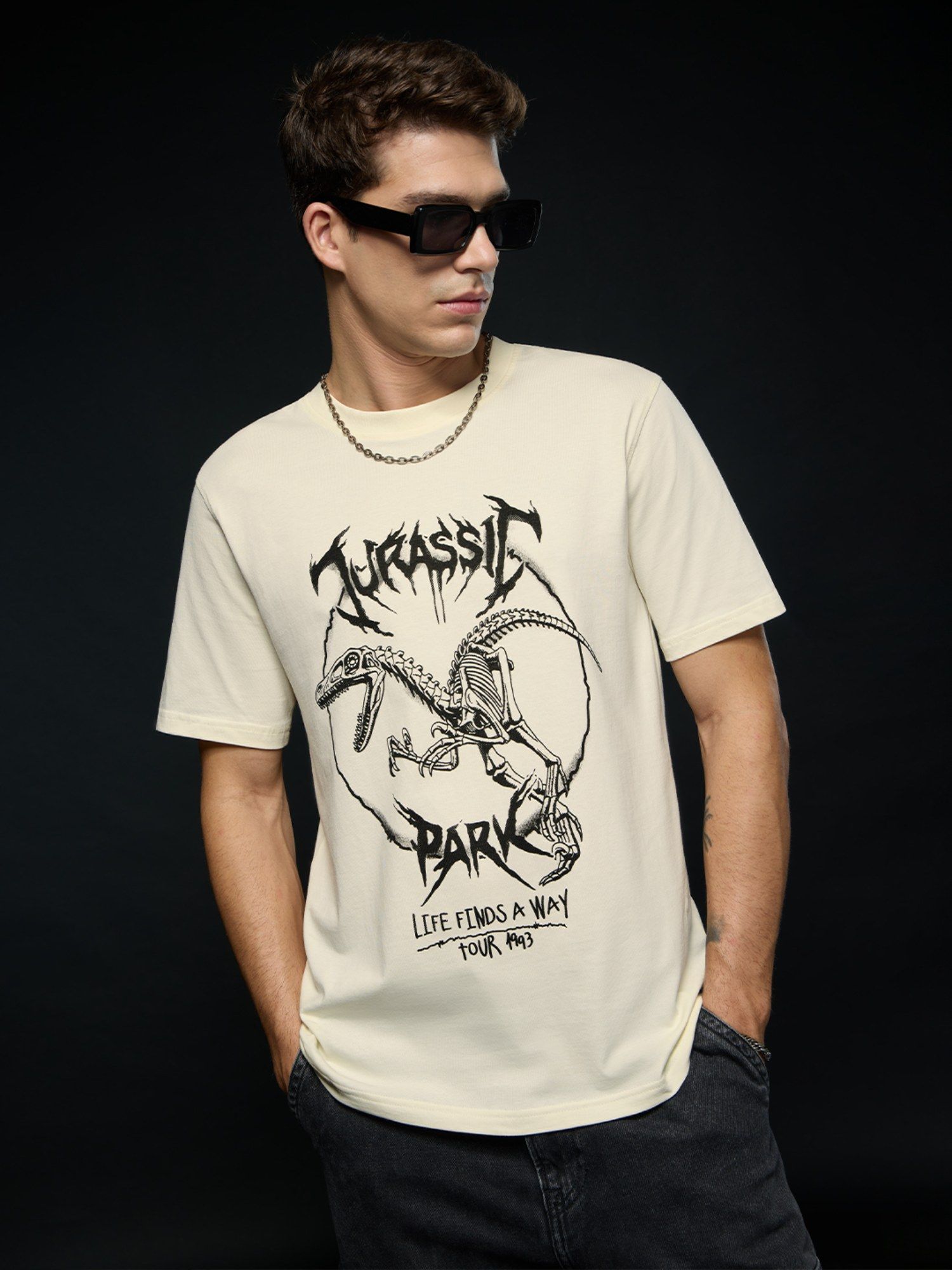 Buy The Souled Store Official Jurassic Park: Rockstar Raptor Men