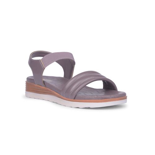 Bata Women Slip On Purple Sandals (UK 5)
