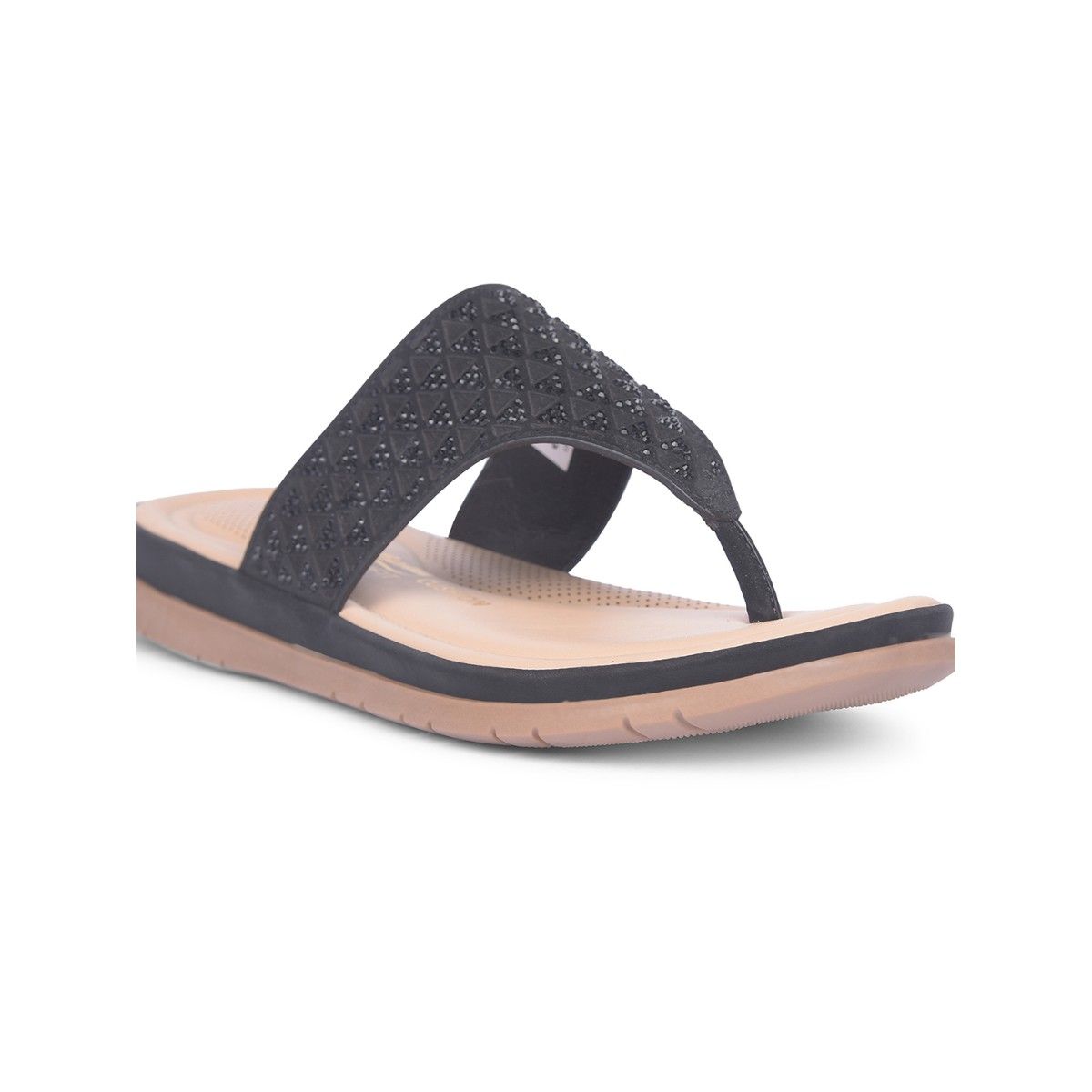 Buy Bata Comfit Women Slip On Black Sandals Online