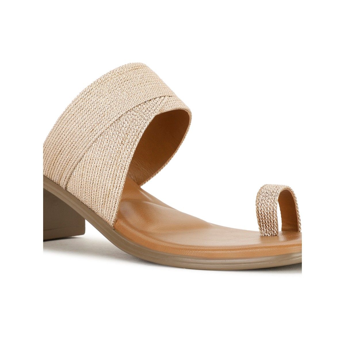 Buy Bata Women Slip On Gold Heels Online
