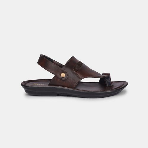 Bata Men Slip On Brown Sandals