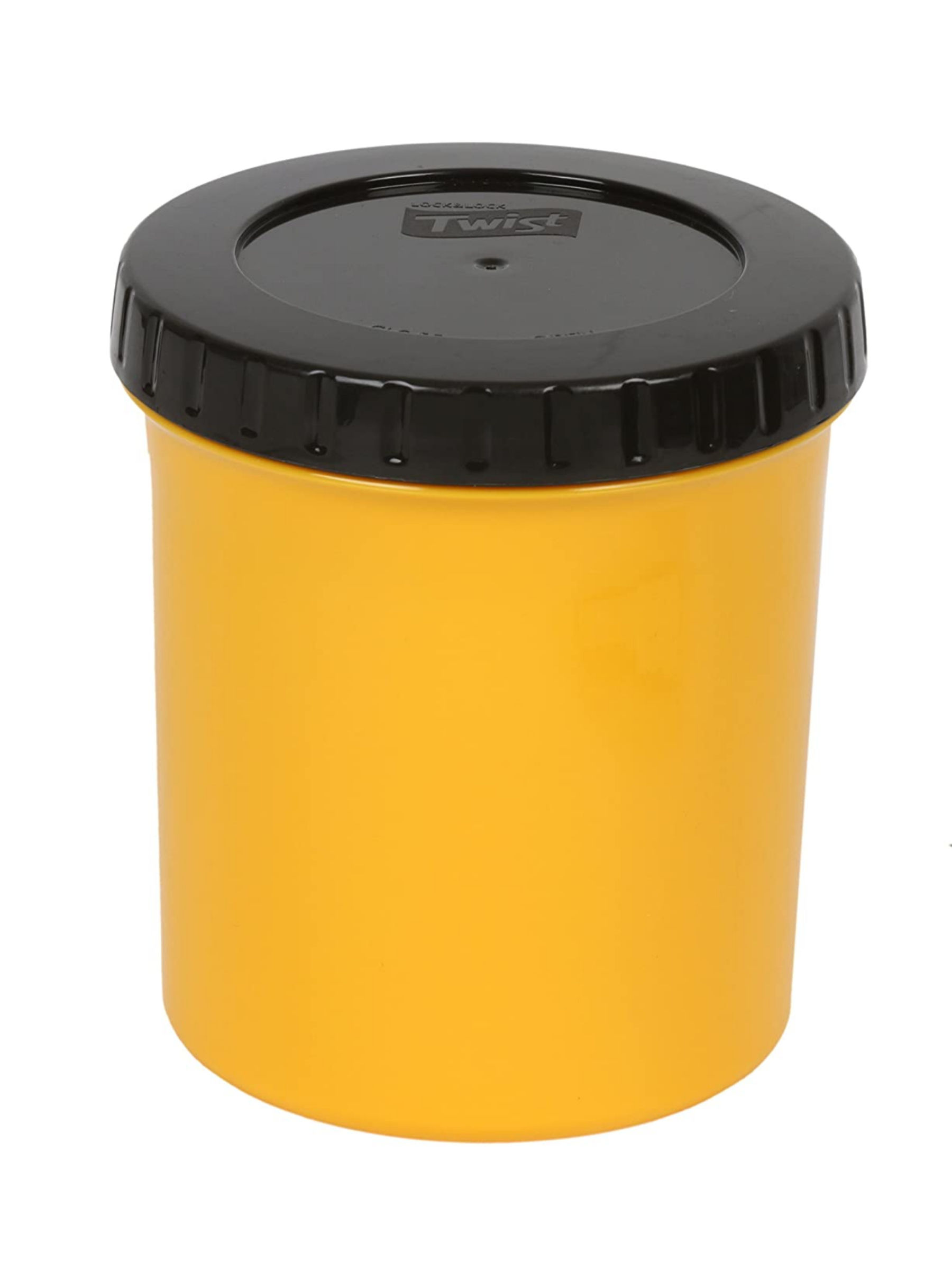 Lock & Lock Round Twist Plastic Container, 560ml, Yellow Buy Lock