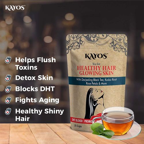 Kayos Tea For Healthy Hair & Glowing Skin Detox Herbal Green Tea: Buy Kayos  Tea For Healthy Hair & Glowing Skin Detox Herbal Green Tea Online at Best  Price in India |