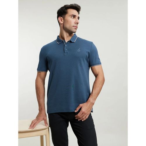 Jockey 3911 Men Super Combed Cotton Rich Solid Half Sleeve Polo  T-Shirt-Midnight Navy