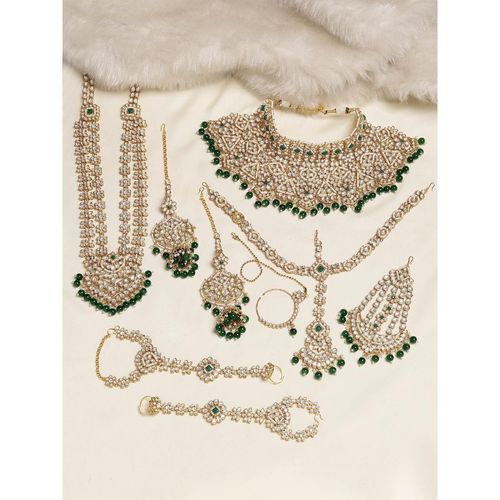 Buy Karatcart Gold Plated Green Stone Handcrafted Traditional