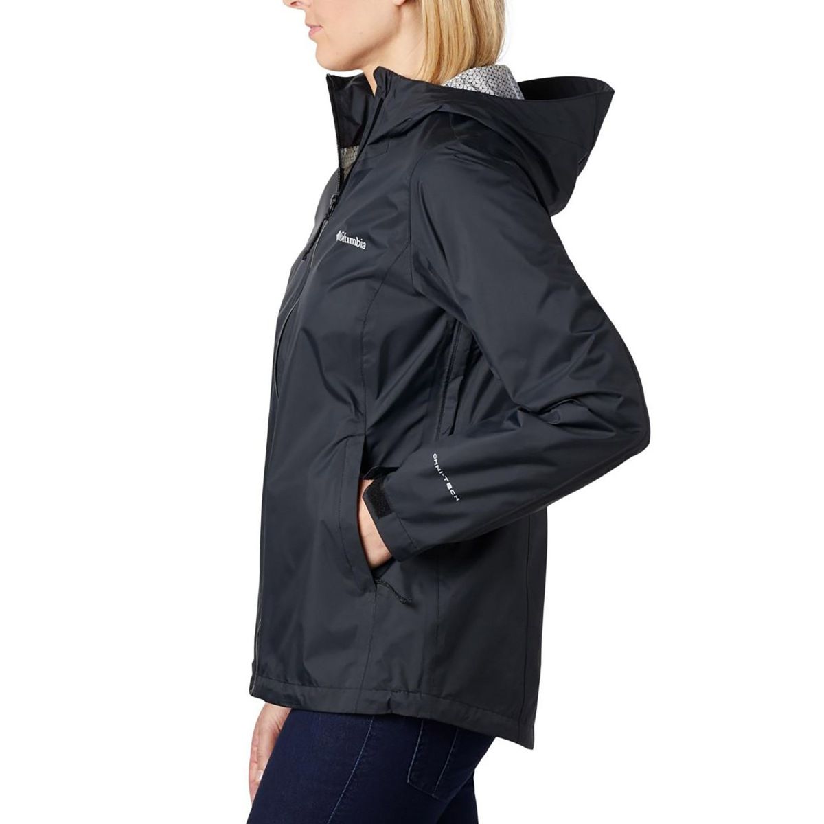 columbia rain jacket womens black