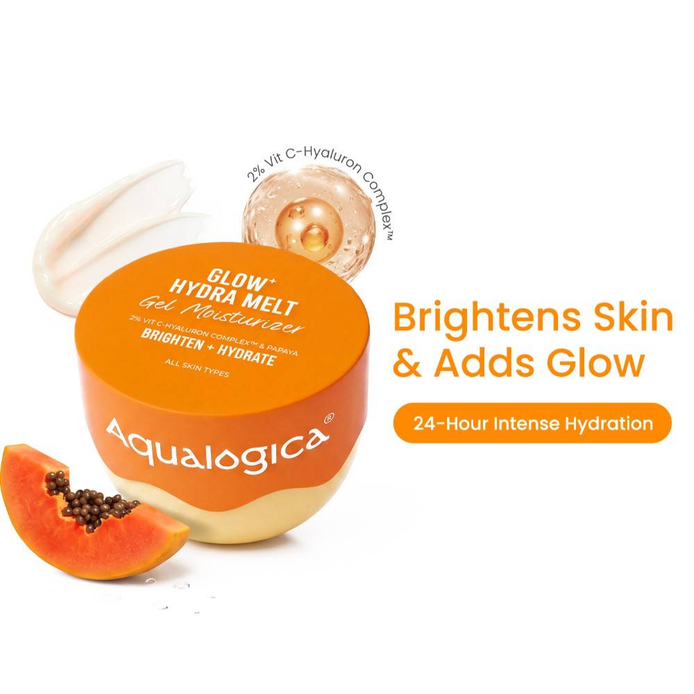 Aqualogica Glow+ Hydra Gel Moisturizer With Papaya & Vitamin C For 24 Hour Intense Hydration