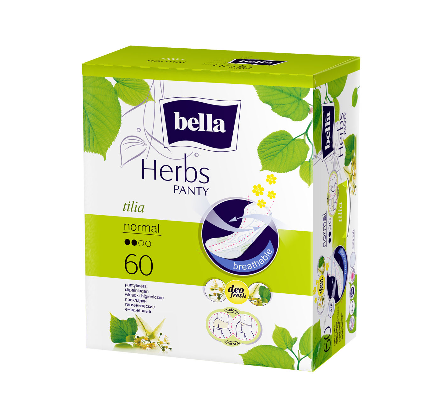 Bella Herbs Tilia Normal Breathable Normal Pantyliners