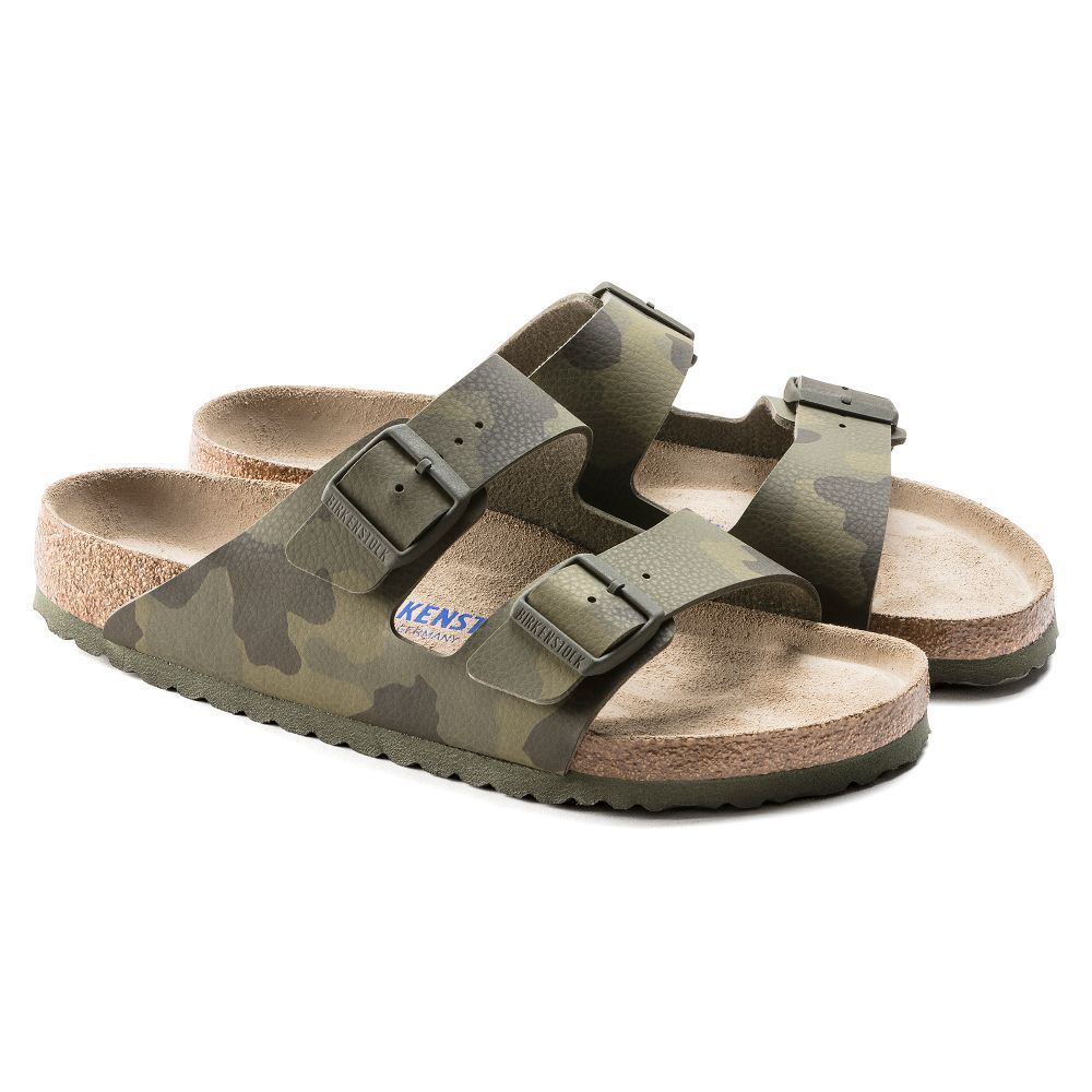 Buy Birkenstock Arizona Soft Footbed Birko flor Regular Width Mens