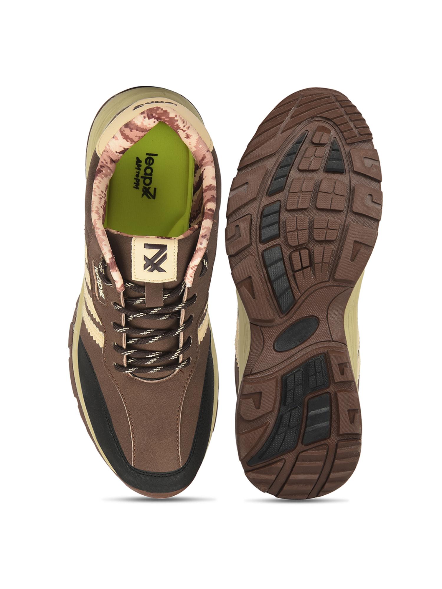 Buy LIBERTY Leap7X Columbo Brown Trekking Shoes for Men Online