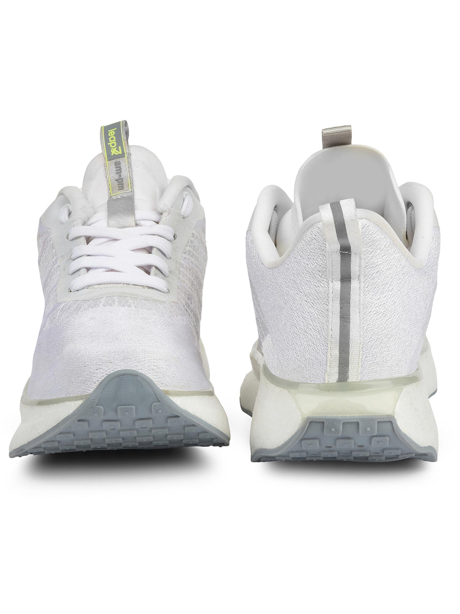 Buy LIBERTY Leap7X Ghd-102 White Sports Lacing Running Shoes for