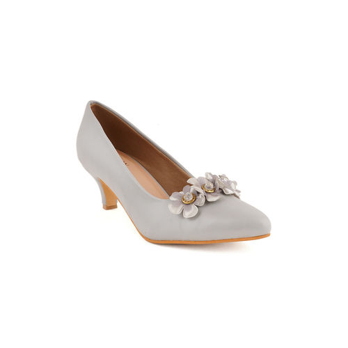 Buy SCENTRA Solid Grey Pumps Online