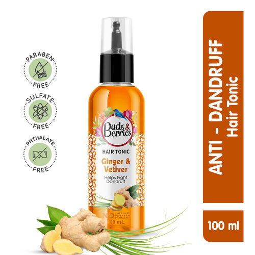 Buds & Berries Ginger & Vetiver Anti-Dandruff Hair Tonic: Buy Buds &  Berries Ginger & Vetiver Anti-Dandruff Hair Tonic Online at Best Price in  India | Nykaa