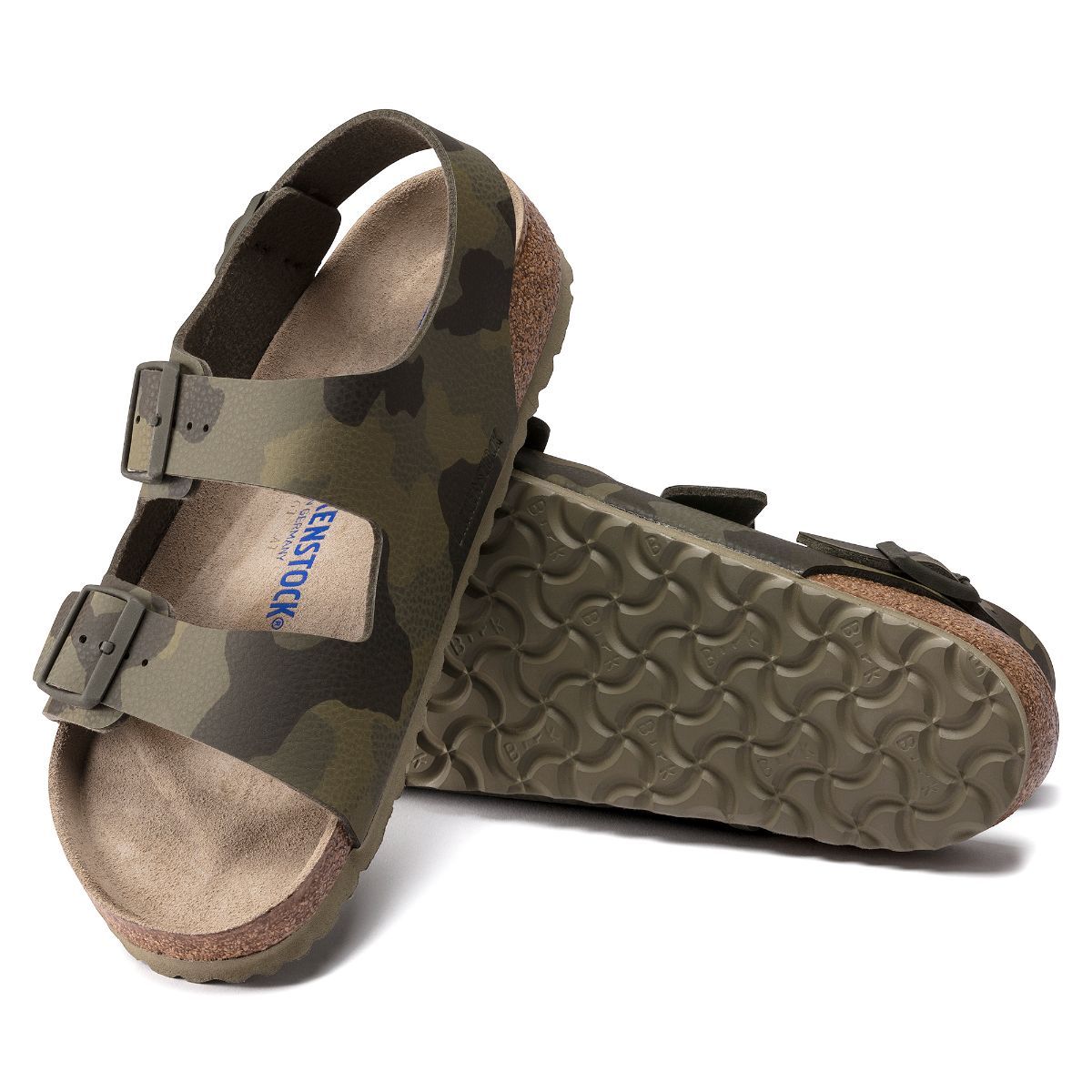 Buy Birkenstock Milano Soft Footbed Desert Soil Camo Green Regular