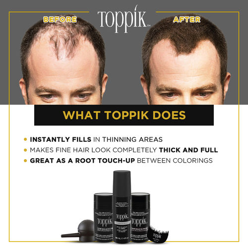 Toppik Hair Building Fibers Dark Brown: Buy Toppik Hair Building Fibers  Dark Brown Online at Best Price in India | NykaaMan